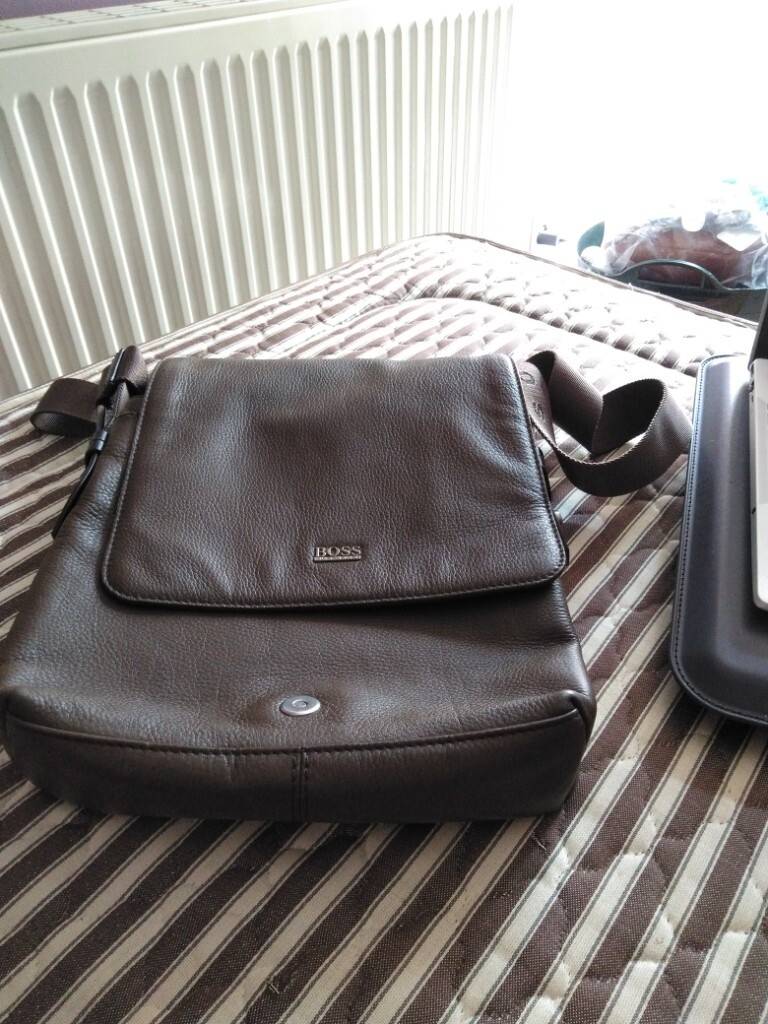 boss man bag leather